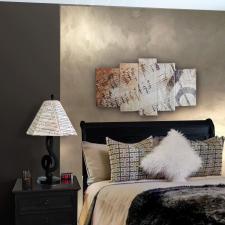 1 sons bedroom feature wall color idea gray 
